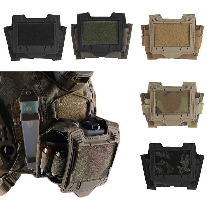 Tactical Helmet Bridge PVS-31 Battery Sub-pouch NVG Counterweight System Fast Helmet Night Vision Device Battery Case Hunting