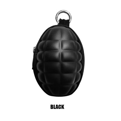 Outdoor Mini Grenade Shaped Car Key Wallets Coin Purse Pouch Bag Keychain Holder Case PU Leather Accessories Change Wallet