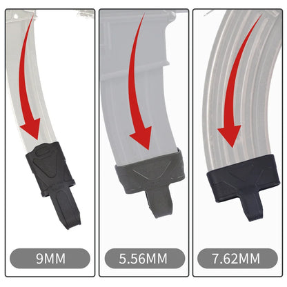 3pcs Tactical Fast Mag Pull Rubber Cage Loops 9mm 5.56 7.62 For Shooting Hunting Paintball Airsoft M4 M16 AK Magazine Assist