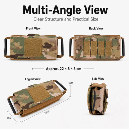 Tactical IFAK Medical Pouch MOLLE First Aid Bag Quick Access Trauma Kit Holder for Vest Belt Airsoft Outdoor Emergency  Gear