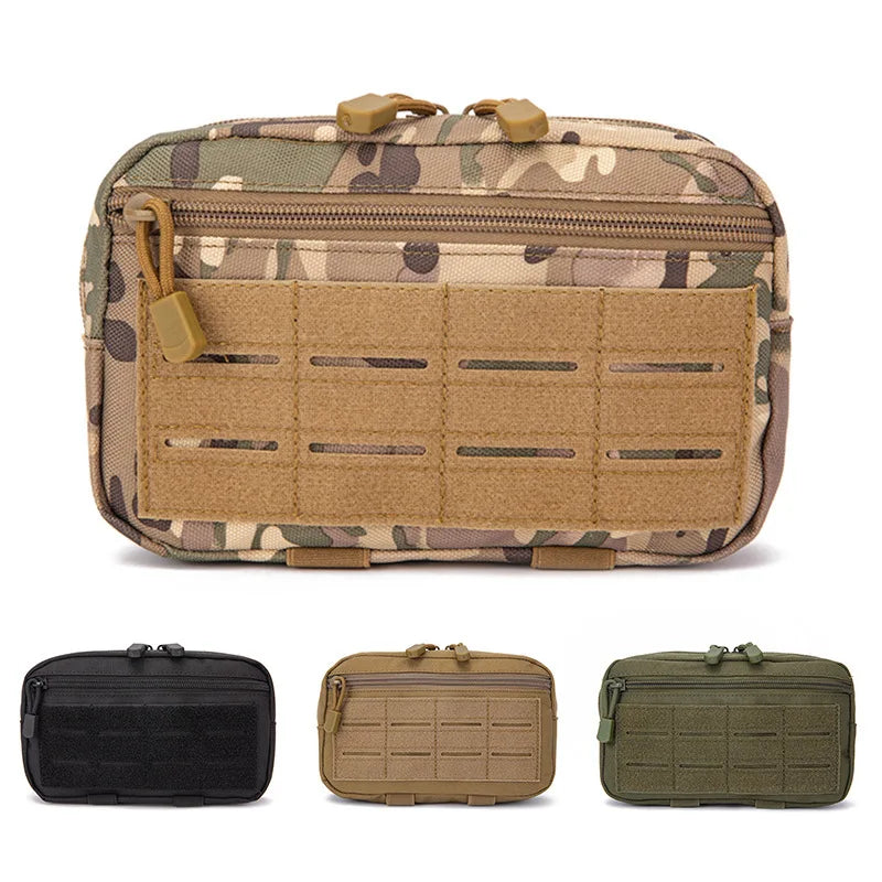 Tactical MOLLE Pouch EDC Utility Bag First Aid Kit Holder Outdoor Sports Waist Pack for Hunting Camping Emergency Gear