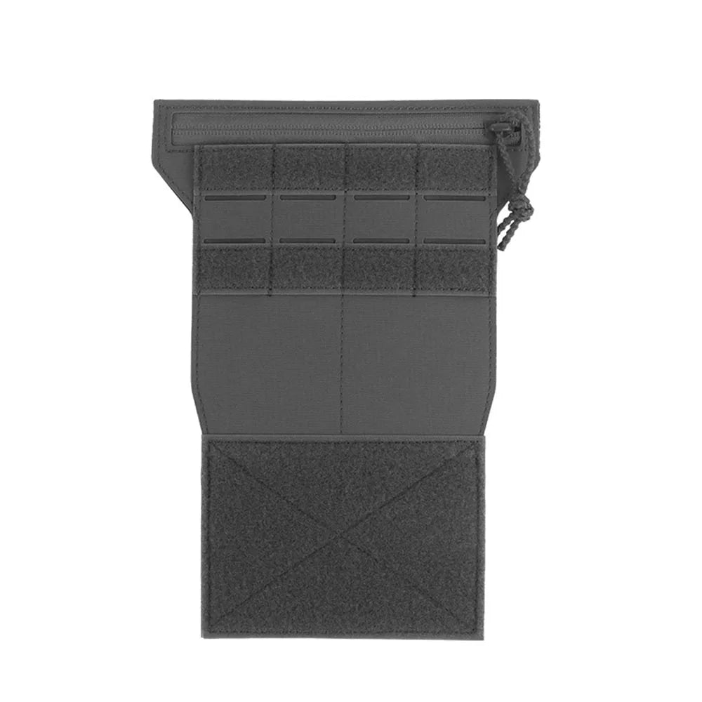 Tactical EUD ATAK Admin Panel with Hook & Loop & Shock Cord, Storage Inner Pouch for Airsoft Vest Chest Rig Accessories