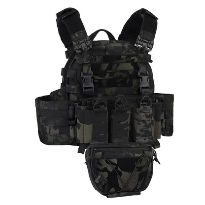 ARC Tactical Vest Plate Carrier with Quick Release Buckle 5.56  Magazine Pouch MOLLE Front Panel Militar Airsoft Hunting Vest