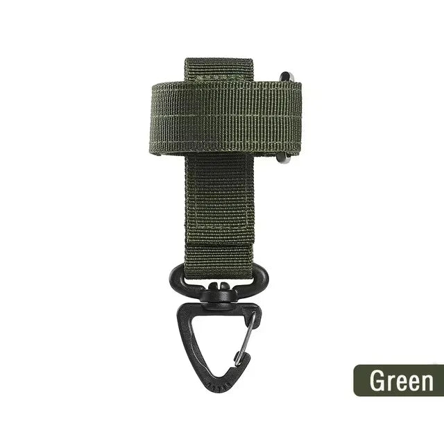 Multi-purpose Nylon Gloves Hook Climbing Rope Anti-lost Camping Hanging Buck Work Gloves Safety Clip Outdoor Tactical Gloves