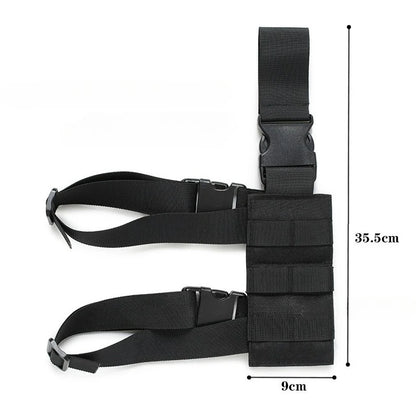 Multifunctional Adjustable Thigh Carry Modular Bag Molle Compatible Outdoor Sports Training Leg Mount Accessory Storage Pouch