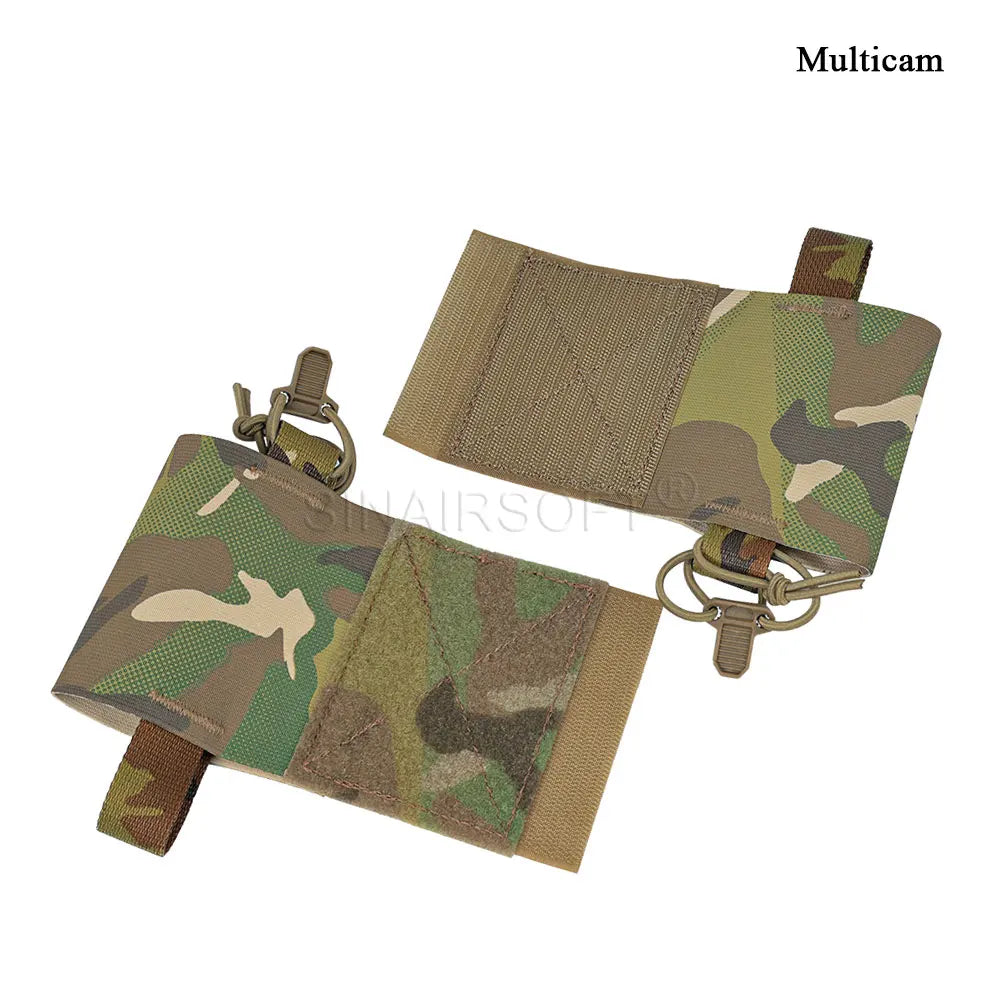 Tactical Elastic MBITR Radio Holder Wingman Pouch AR M4 5.56 Magazine Storage Shock Cord Retension Hunting Vest Accessories