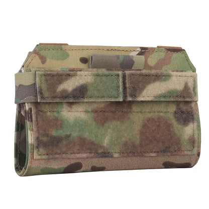 MOLLE Front Panel Phone Navigation Pouch Utility Organizer Phone Pouch for Outdoor Airsoft Vest Gear Essentials
