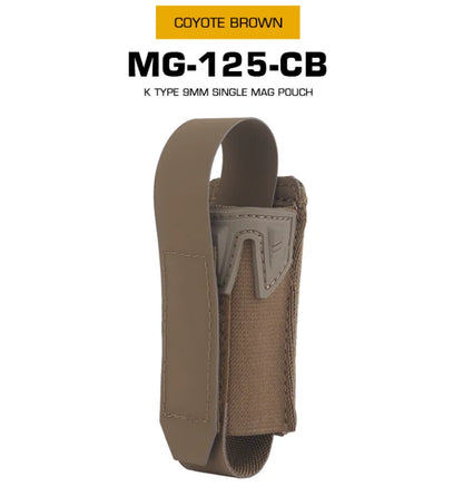 New multi-functional MOLLE clip K-type 9mm Mag bag with elastic fixation 9mm hunting accessories single Mag bag