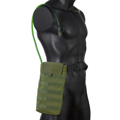 MOLLE Expansion System Accessories Water Bag Pack+2.0L Soft Water Bag Set Large Diameter Rotary Cap Bite Drinking Pipe