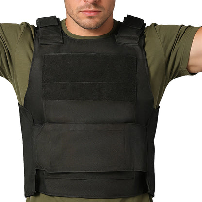 Hunting vest with widened Velcro adjustable shoulder straps and waistband, made of durable and wear-resistant fabric