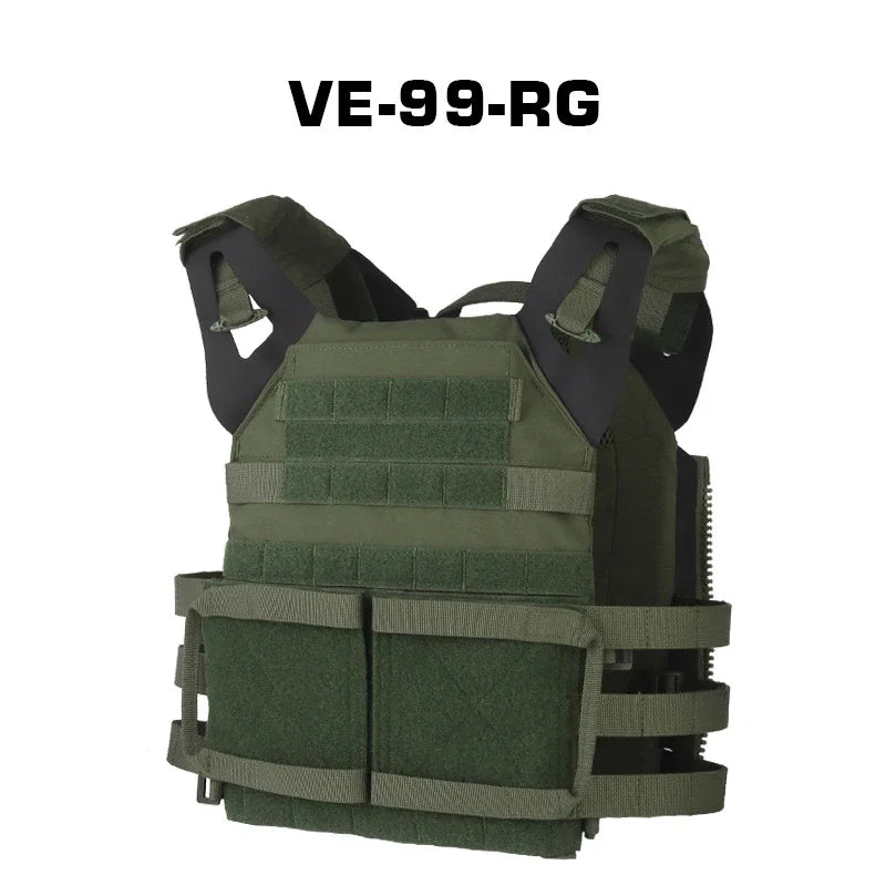 Sport Vest Men JPC2.0 Breathable Adjustable Quick Release Airsoft Vest Nylon Hunting Carrier for Outdoor Paintball Training