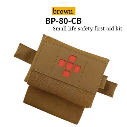 Compact MOLLE First Aid Pouch | EDC Organizer Pouch | Outdoor Emergency Kit Accessory Holder