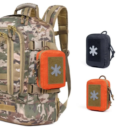 Tactical Emergency Medical Mini Storage Bag Field Survival Kit Magic Tape Attachment MOLLE Waist Bag Hunting Accessories