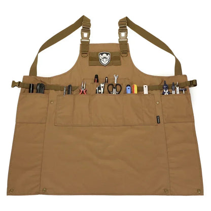 Unisex Tactical Vest Apron Pinafore Camouflage Technician Mechanic Sleeveless Apron Combat Gear Multi-pocket Apron