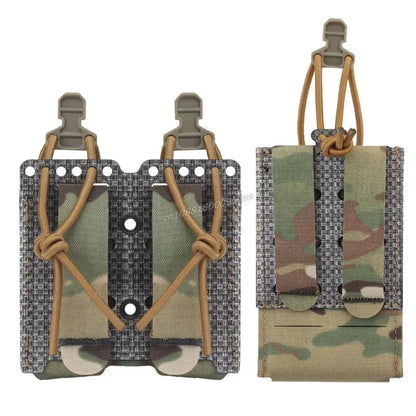 Tactical Magazine Pouch 9mm Double Ferro Style Mag Pouches Single 556 Pistol AR M4 Rifle Mag Bag MOLLE Battle Belt Accessories
