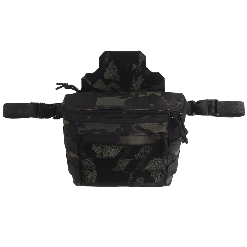 Tactical Large Capacity PC Drop Pouch Multi-Functional Chest Rig Expand Bag Waist Belts for Plate Carrier Hunting Accessories