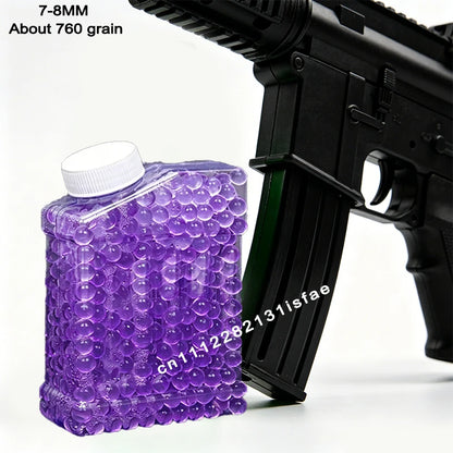 S2-Super Tough Squeezeproof Frosted Transparent EVA Pellets Uniform Full 50000Pcs 7-8mm 14+ Adult Wargame Spare Ammo