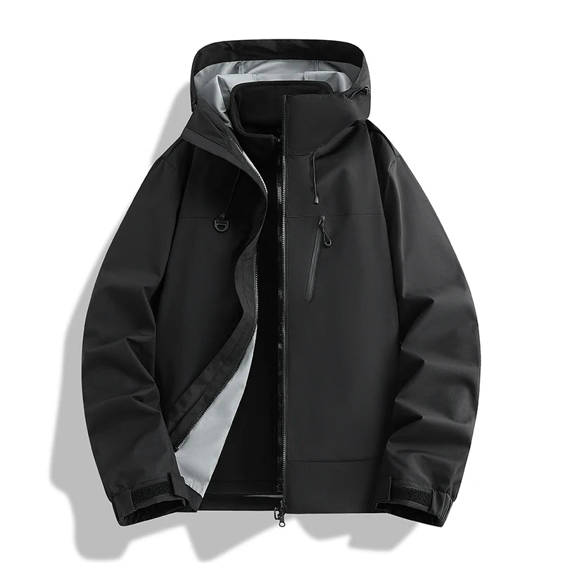 CHRLCK Men Women Hiking 3-in-1 Jackets Waterproof New Windproof Windbreaker Camping Climbing Trekking Outdoor Jacket Unisex