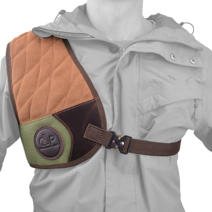 Adjustable Rifle And Shotgun Recoil Reducer Shooting Shoulder Pad Shield Leather Canvas Shirt Vest Hunting Protection