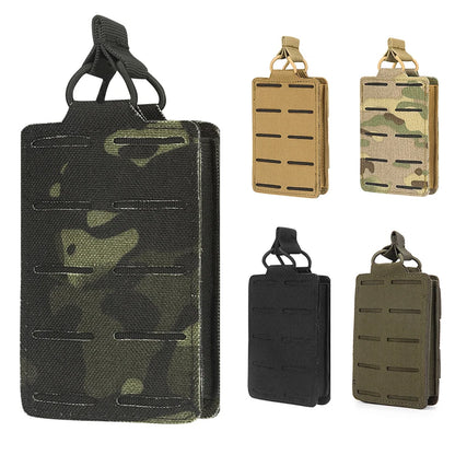 5.56mm Magazine Pouch Tactical Single Mag Bag Open-Top MOLLE Bag for M4 M14 M16 AR-15 5.56MM Rifle Magazines Hunting Gear