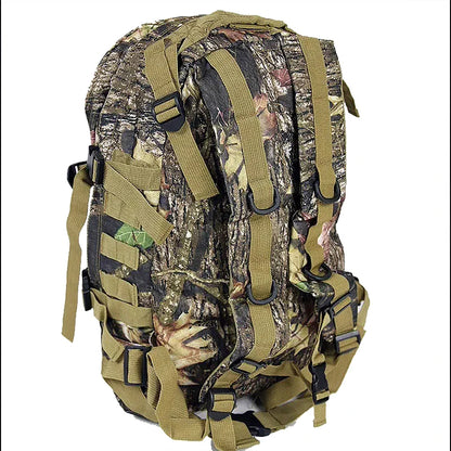 Large Capacity Tactical Camouflage Backpack, Waterproof, Biomimic Molle, Hunting, Mountain Climbing, Fishing, Hiking, 40L