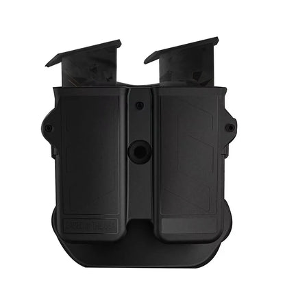 MAGORUI Universal Double Mag Holder for 9mm 10mm .40 .45 Double Stack Mag Pistol Magazine Holster Pouch Hand Gun Mag Carrier