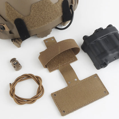 Tactical Helmet Battery Pouch NVG Battery Pack Box Case Holder for Airsoft Fast Helmet Retention System Counterweight