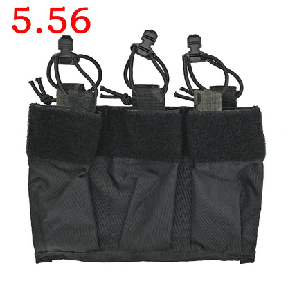 556 762 Triple Magazine Pouch Kangaroo Insert M4 AR Magazines Hunting Bag For DOPE Front Flap FCPC V5 Plate Carrier