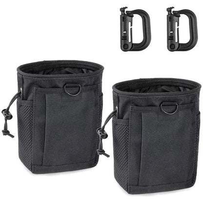 Molle Dump Pouch,Hunting Magazine Recovery Pouch Drastring Ammo Bag Belt Waist Fanny Pack Adjustable Holster Bag
