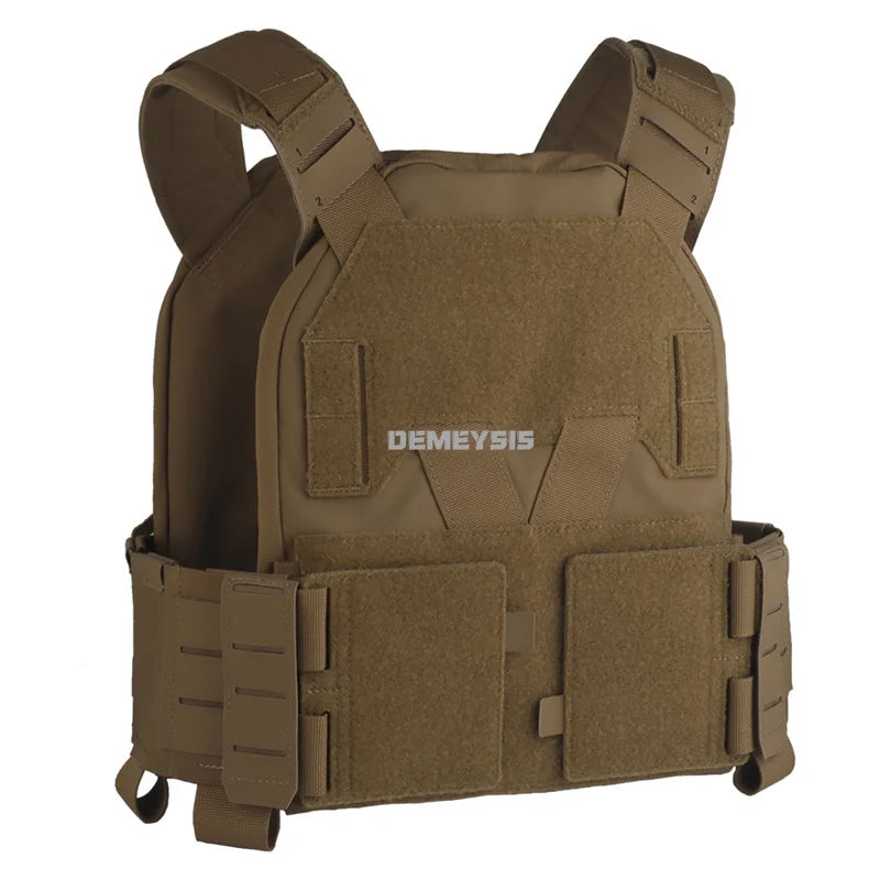 Tactical CS Plate Carrier Airsoft Hunting Vest with MultiCaliber 9MM 6PCS Long Mag / 5.56 Triple Magazine Pouch Hunting Vests