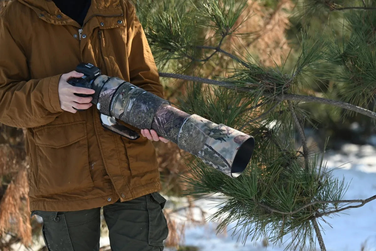 ROLANPRO Waterproof Lens Coat For Canon RF 200-800mm F6.3-9 IS USM Camouflage Rain Cover Lens Protection Case Guns Sleeve