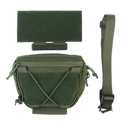 Tactical Raid Drop Down Pouch Detachable Militar Hunting Vest Abdominal Dump Drop Pouch Fanny Pack ARC Vest/Chest Rig Accessory
