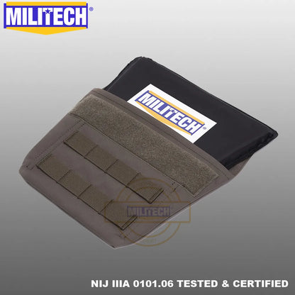 MILITECH Laser Cut Molle Level 3A Groin Protection Groin PAL Accessory Pouch Sub Abdominal Pouch Groin Bag With Armor