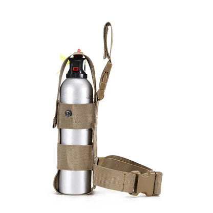 Tactical Drop Leg Kettle Water Bottle Holster,MK9 Pouch Belt Carriers,Thigh Pack Leg Bag,Pepper Spray,Mini Extinguisher