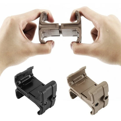 Tactical Dual Magazine Connector Clip for Airsoft AK AR15 M4, Universal Parallel Mag Link Speed Loader Game Accessories