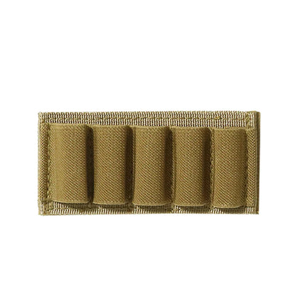 Tactical Patch 2-Round Holder Adhesive 2 Hole Cartridges Hook Loop Patch Hunting Rifles 7.62MM Shotgun Bullet Pouch