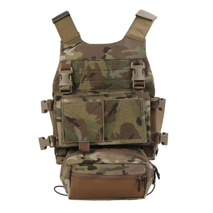 Emersongear Tactical For FCS Style VEST W/MK Chest Rig Set Body Armor Chest Rig Airsoft Hunting Vest Camping Hiking EM7407