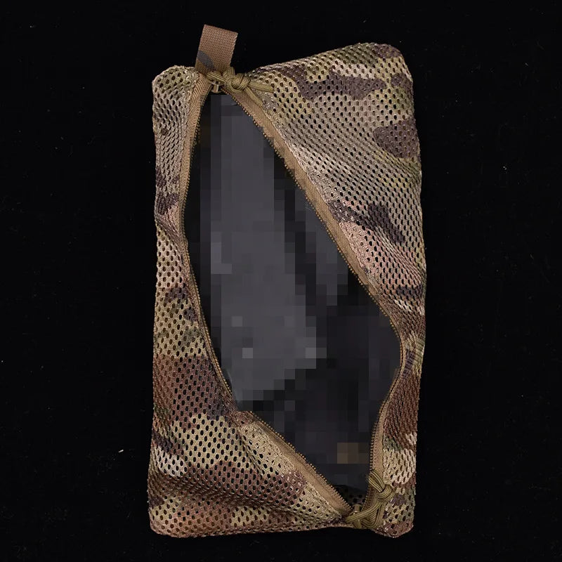Mesh Pouch Outdoor Travel Sundries Net Bag Organize Accessories MOLLE Camping Utility Admin Pocket