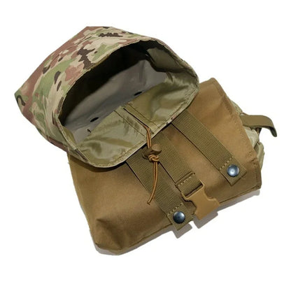 Folding Molle Magazine Dump Pouch Hunting Airsoft Ammo EDC Tool Bag Foldable Utility Recovery Mag Holster