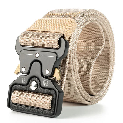 Quick Release Tactical Belt Outdoor Nylon Webbing Belt Men Military Waist Belt for Work Pants Training