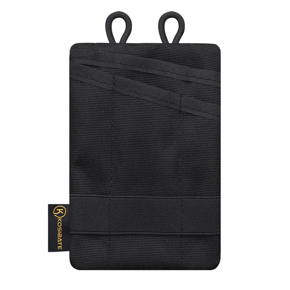 Compact Pocket Organizer Pouch Multifunctional for Camping Hiking Mountaineering Card Key EDC Tool Storage Bag