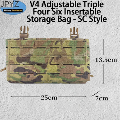 V4 Adjustable Triple Four Six Insertable Storage Bag - SC Style