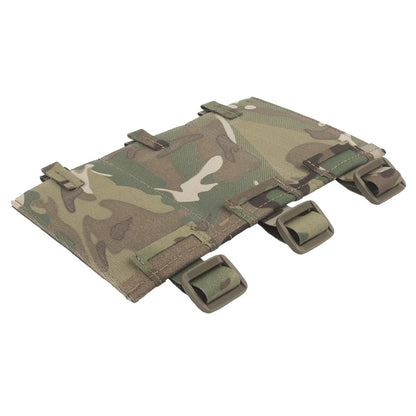Tactical Elastic Triple Mag Pouch Panel Multi-Purpose MOLLE System Mount Hunting Combat Airsoft Magazine Bag Expand Accessories