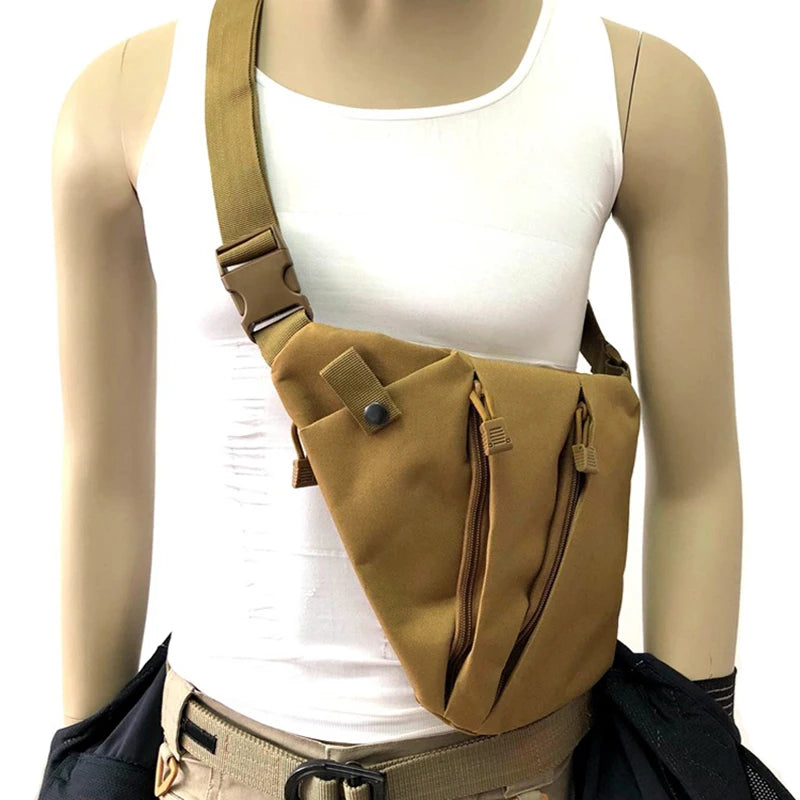 Tactical Gun Bag Right / Left Shoulder Bag Concealed Pistol Gun Bag Men‘s Outdoor Sport Hunting Bags
