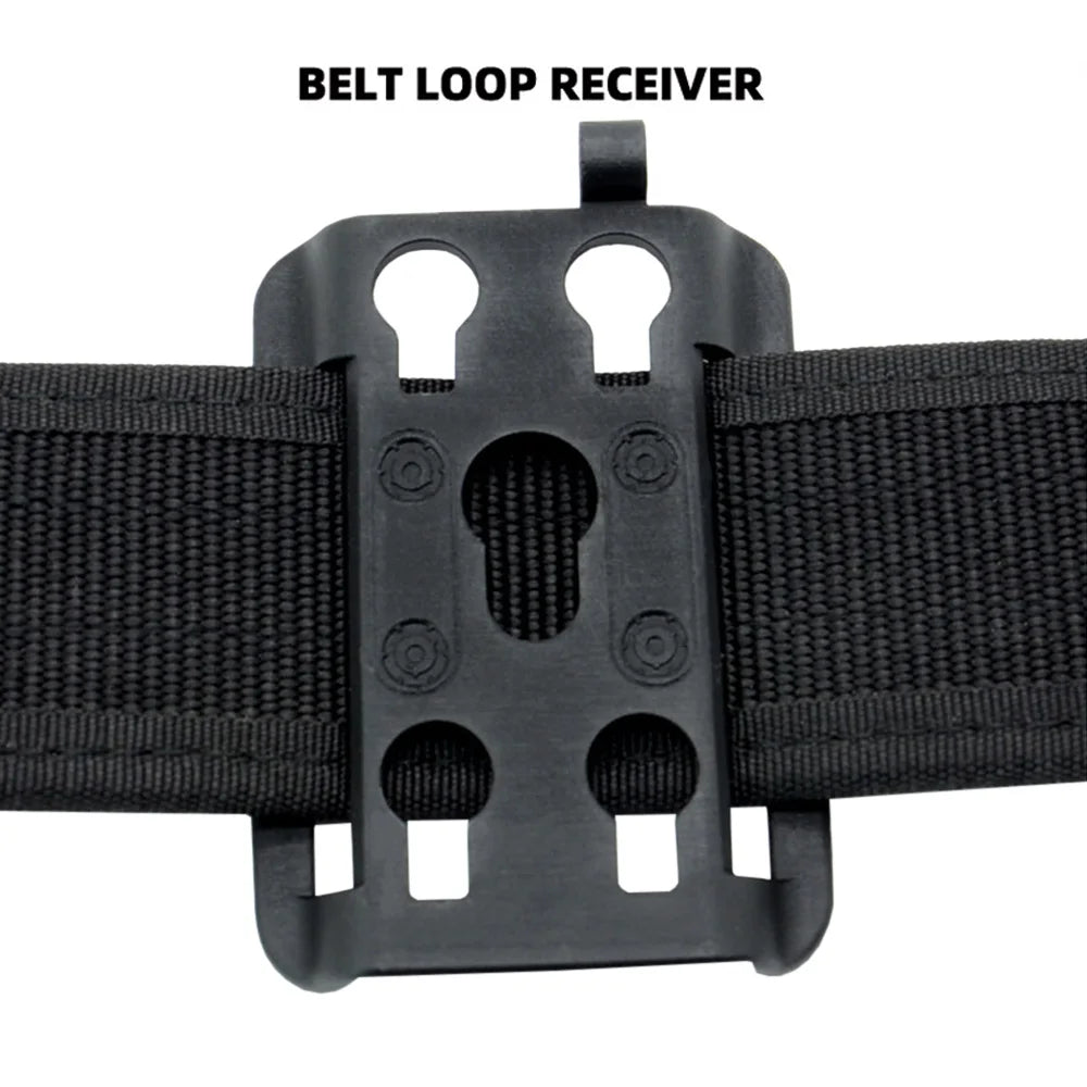 VULPO New Style Tactical Molle Attachment Plate Molle Adapter Platform For Molle Pouch Molle Mag Pouch, MOLLE Backpack and More