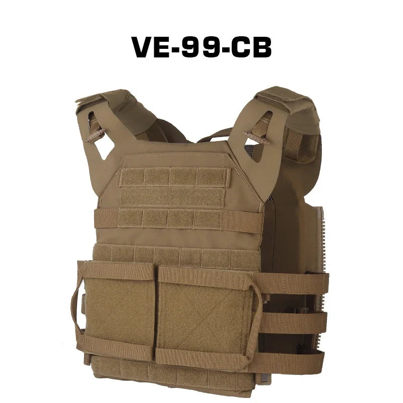 Sport Vest Men JPC2.0 Breathable Adjustable Quick Release Airsoft Vest Nylon Hunting Carrier for Outdoor Paintball Training