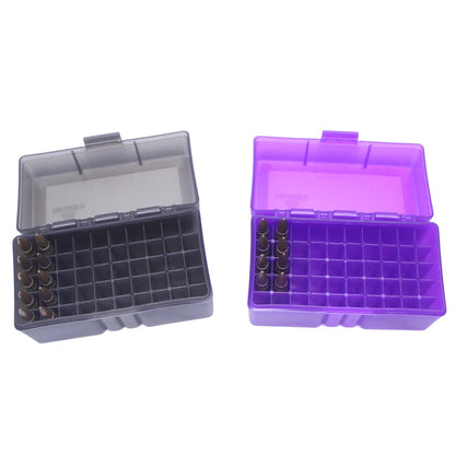 Tactical 50 Round Rifle Ammo Box Flip-Top Carrying Ammo Box for 243 .308 Win 7.62x39mm Ammo Carrying Box Hunting Accessories