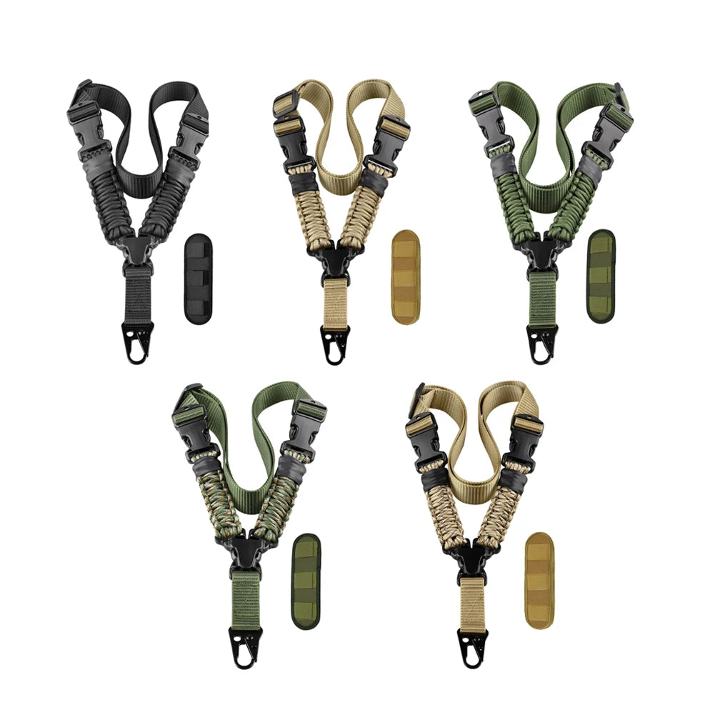 1Pc Airsoft Guns Sling 1 Point Strap Sport Sling Shoulder Strap Practical Nylon Sling Adjustable Outdoors Sport Tactical Harness