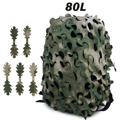 New Tactical 3D Camouflage Backpack Cover 60L 80L Outdoor Hunting Airsoft Backpack Cover Hunting Equipment