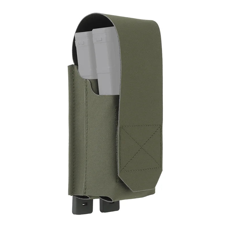 556 Flip Double Mag Pouch Magnetic Closure MOLLE Mount Field Use Hunting Outdoor Shooting Gear Utility Carrier